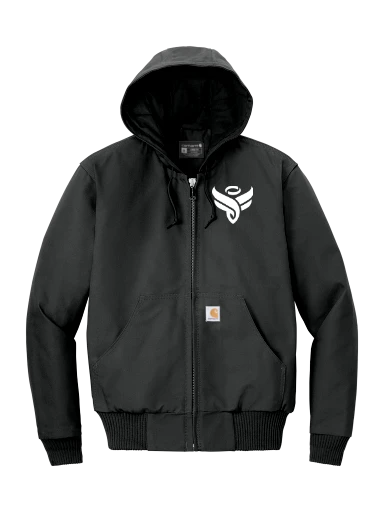 Carhartt Tall Quilted-Flannel-Lined Duck Active Jacket preview, front