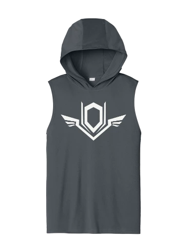 Crest League Sleeveless Hoodie preview, front