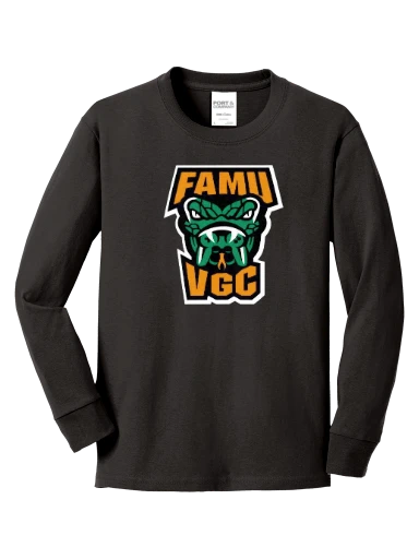 Youth Long Sleeve Core Cotton Tee preview, front