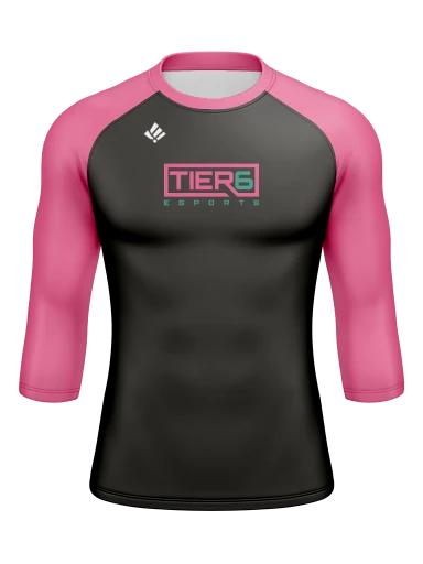 Tier 6 Team Store Men’s Compression Raglan Long Sleeve Rash Guard preview, front
