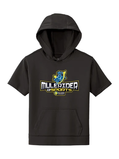Youth Sport-Wick Fleece Short Sleeve Hooded Pullover preview, front