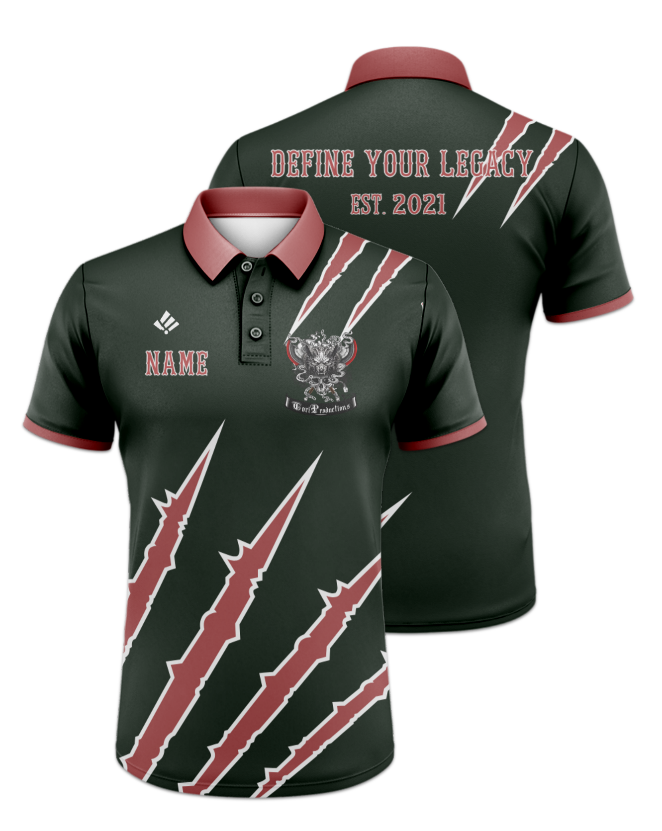 Rendered product preview, stack