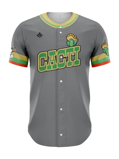 Sublimated Full Button Baseball Jersey preview, front