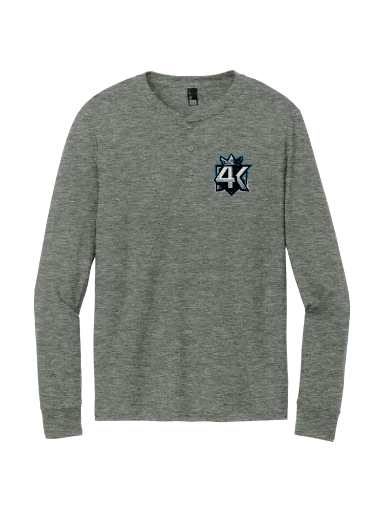 District Perfect Tri Long Sleeve Henley preview, front
