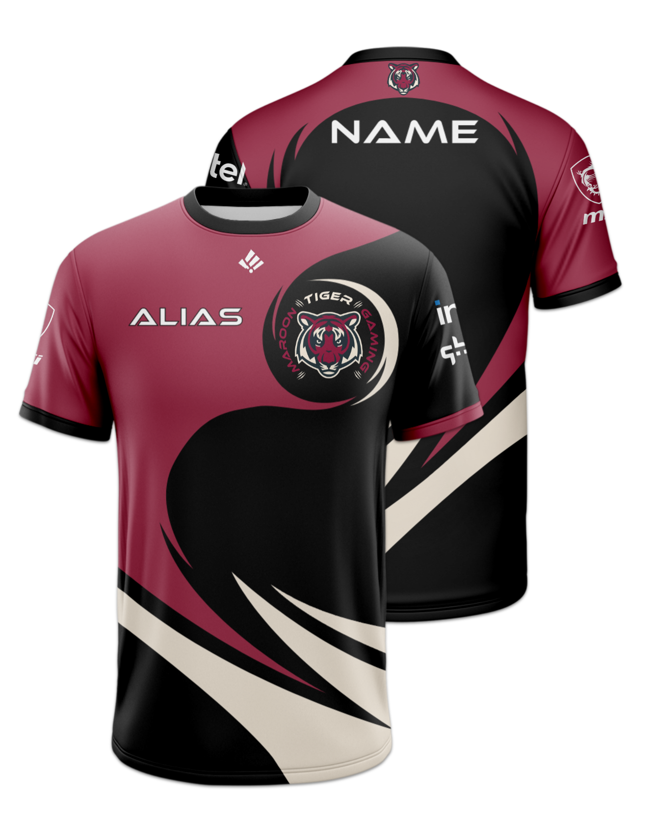 Rendered product preview, stack