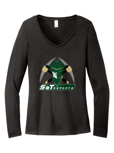 Women's Perfect Tri Long Sleeve V-Neck Tee preview, front