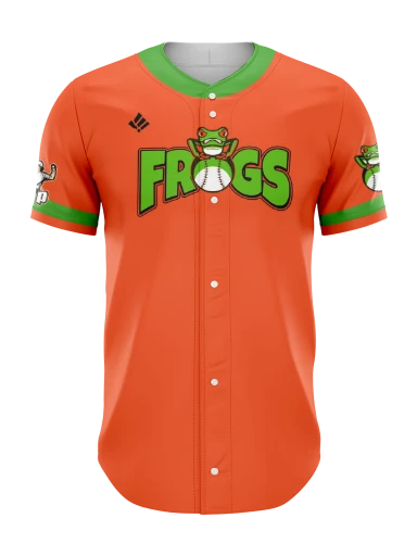 Sublimated Full Button Baseball Jersey preview, front