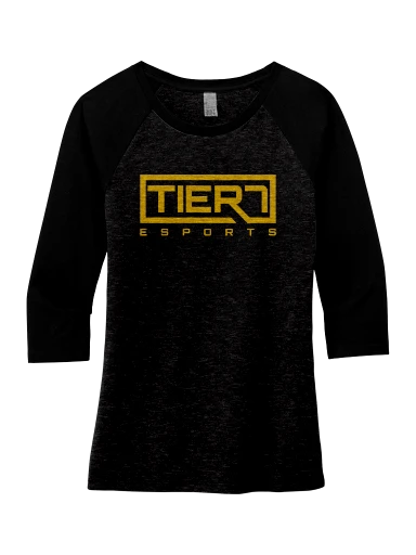 Women's Perfect Tri 3/4-Sleeve Raglan preview, front