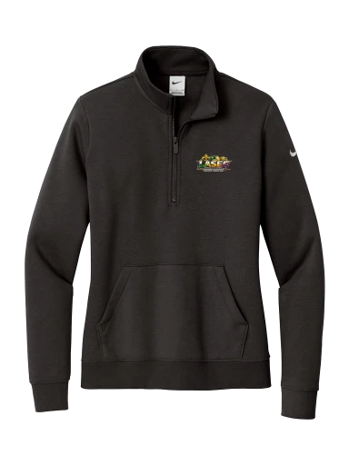 LASEF Nike Women's Club Fleece Sleeve Swoosh 1/2-Zip preview, front