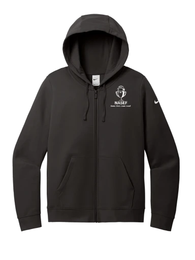 Nike Women's Club Fleece Sleeve Swoosh Full-Zip Hoodie preview, front