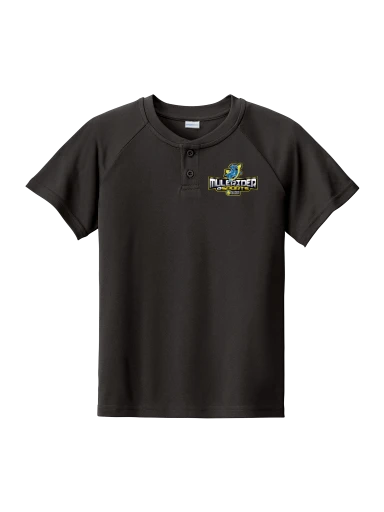 Youth PosiCharge Competitor 2-Button Henley preview, front