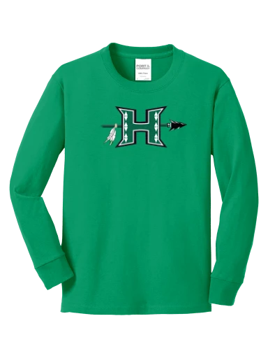 Youth Long Sleeve Core Cotton Tee preview, front