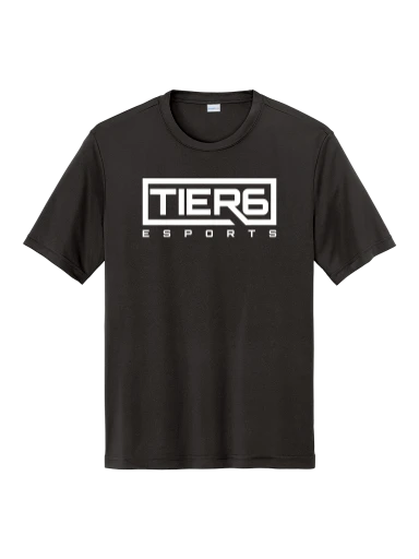 Tier 6 Fundraising Store PosiCharge Competitor Tee preview, front