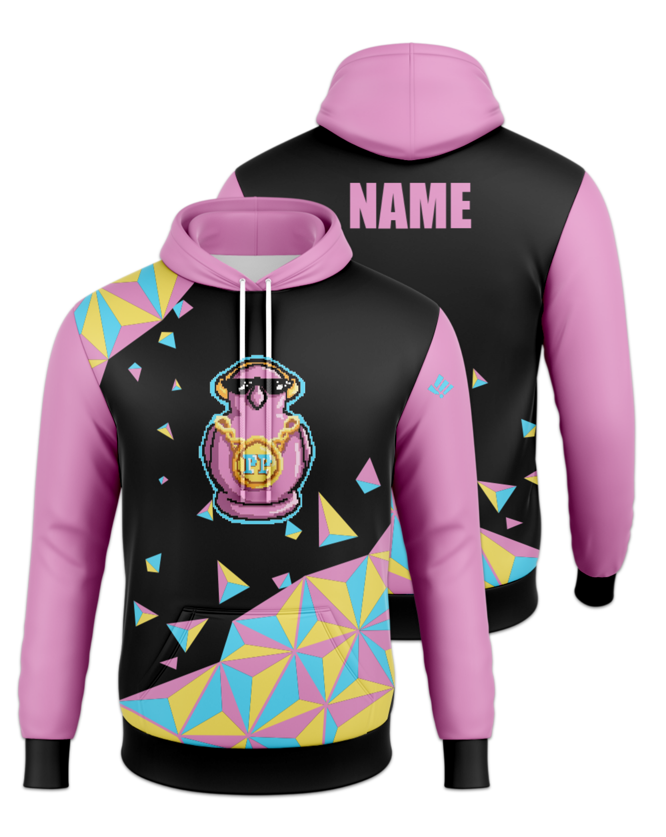 Rendered product preview, stack