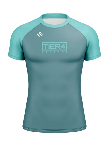 Tier 4 Esports Team Store Men’s Compression Raglan Rash Guard preview, front