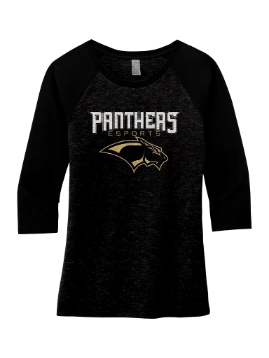 Women's Perfect Tri 3/4-Sleeve Raglan preview, front