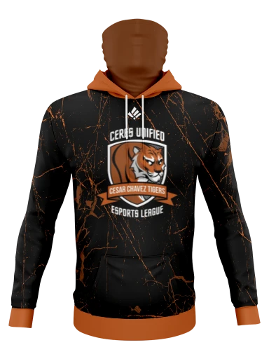 Custom Sublimated Ninja Hoodie preview, front
