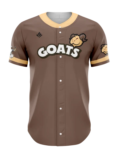 Sublimated Full Button Baseball Jersey preview, front
