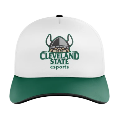 Sublimated 5 Panel Curved Bill Cap preview, front