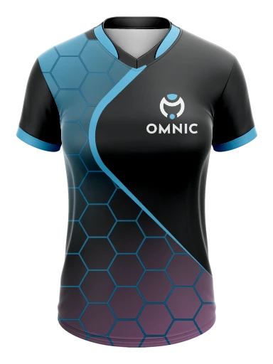 Custom Female Dual Neck Esports Jersey preview, front
