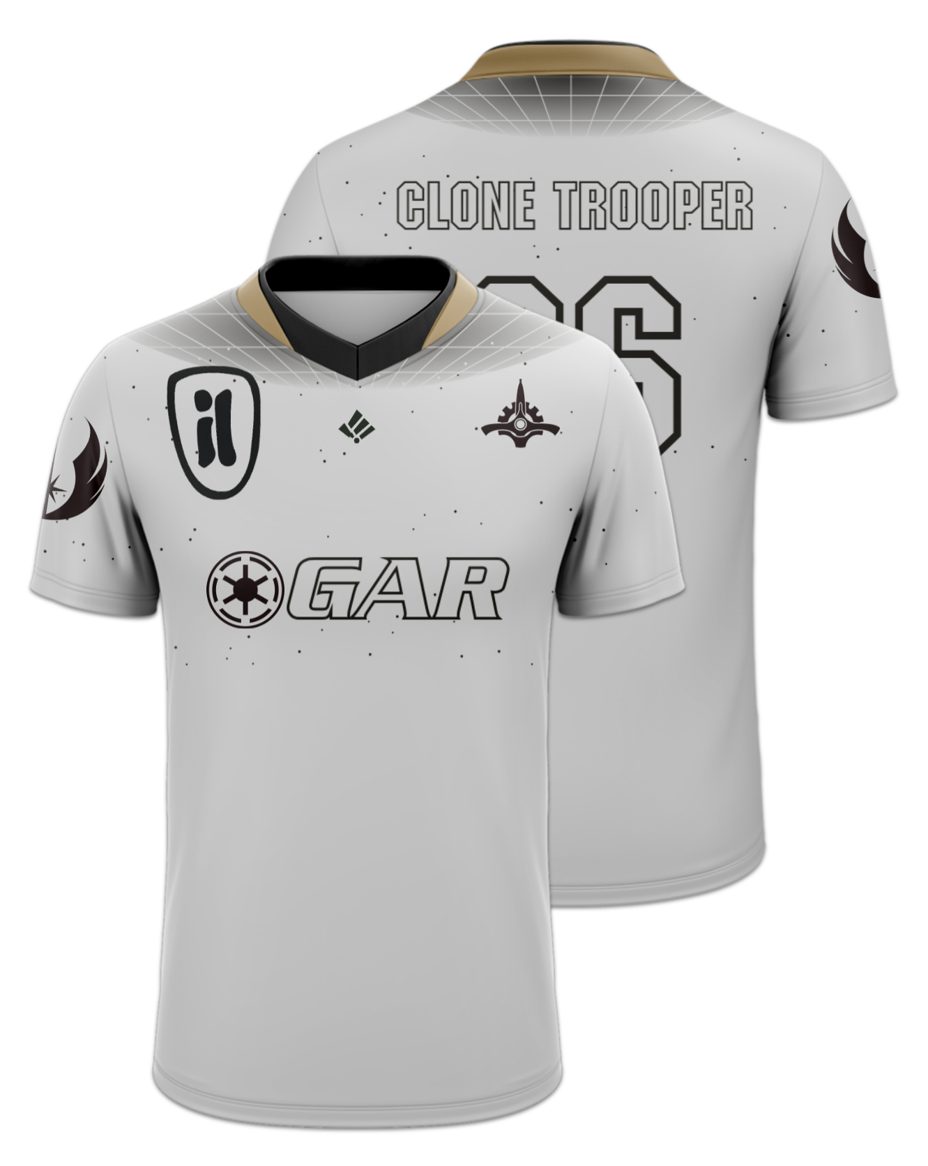 Rendered product preview, stack