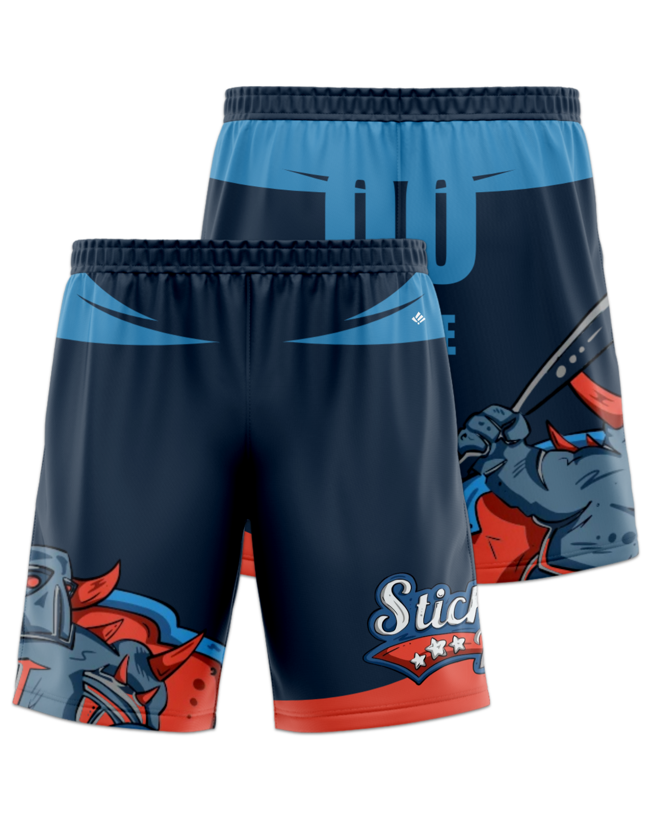 Rendered product preview, stack