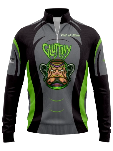 Pot of Gluttony Quarter Zip preview, front