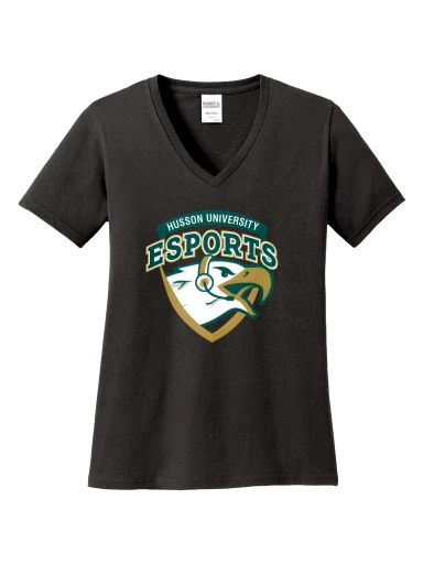 Women's Core Cotton V-Neck Tee preview, front