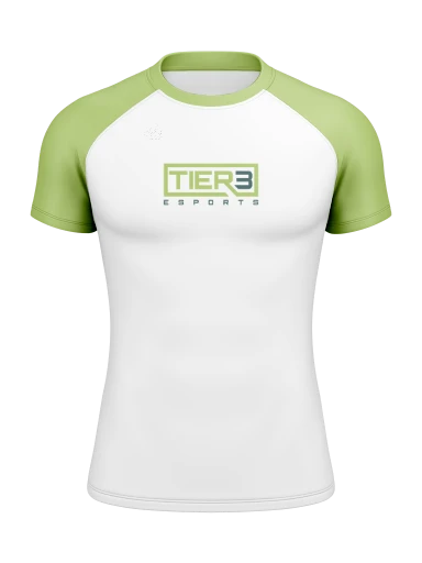 Tier 3 Team Store Men’s Compression Raglan Rash Guard preview, front