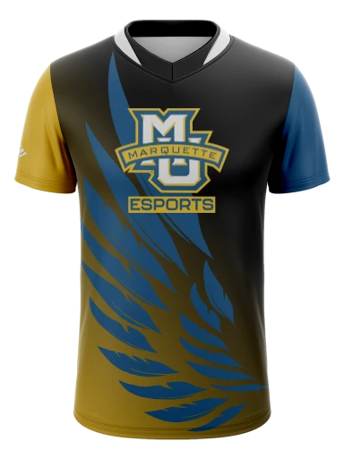 Dual Collar Esports Jersey preview, front