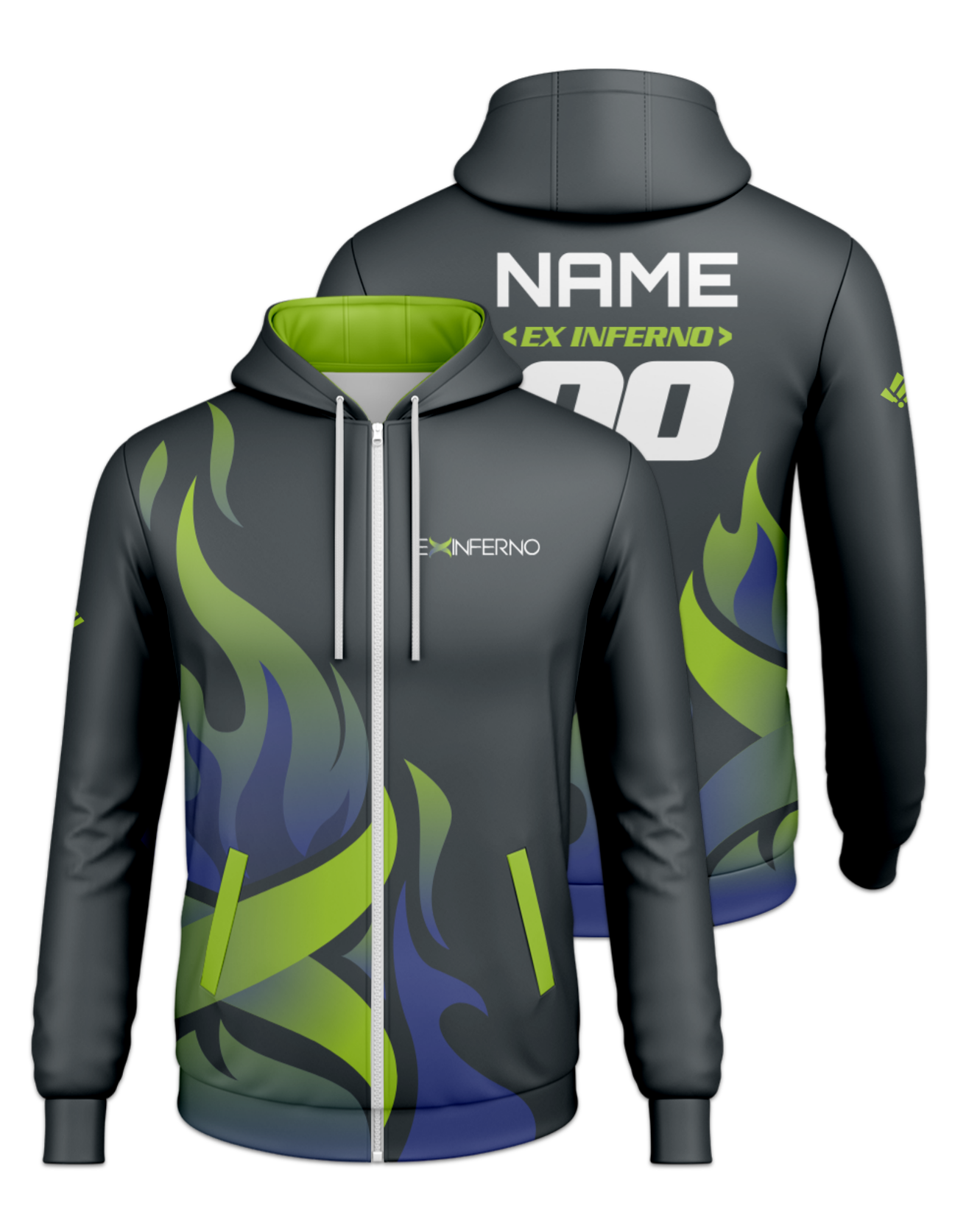 Rendered product preview, stack