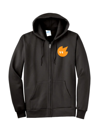 Tall Essential Fleece Full-Zip Hooded Sweatshirt preview, front