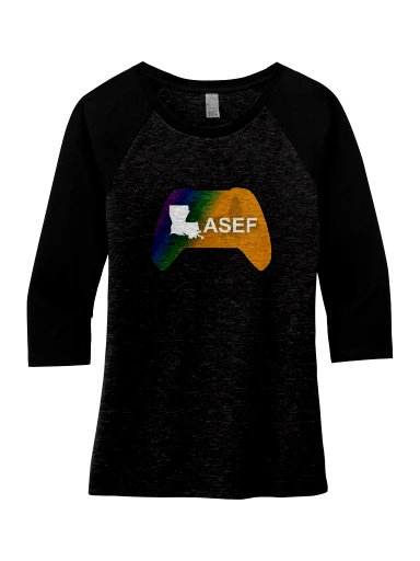 District Women's Perfect Tri 3/4-Sleeve Raglan preview, front