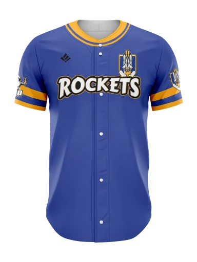 Sublimated Full Button Baseball Jersey preview, front