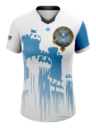 Custom Female Dual Neck Esports Jersey preview, front