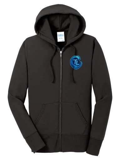 Port & Co Women's Core Fleece Full-Zip Hooded Sweatshirt preview, front