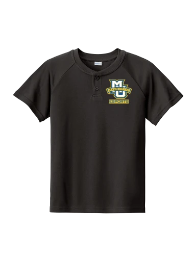 Sport-Tek Youth PosiCharge Competitor 2-Button Henley preview, front