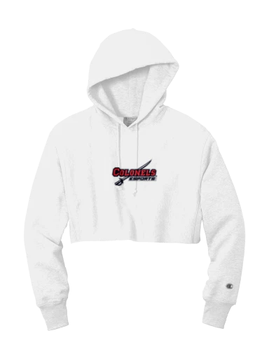 Champion Women's Reverse Weave Cropped Cut-Off Hooded Sweatshirt preview, front