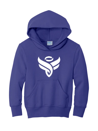 Port & Co Youth Core Fleece Pullover Hooded Sweatshirt preview, front