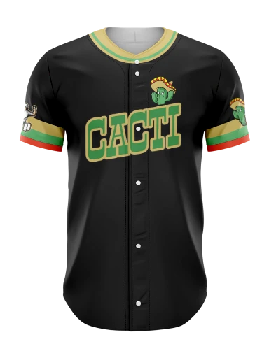 Sublimated Full Button Baseball Jersey preview, front