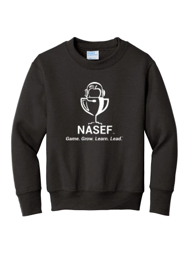 Port & Co Youth Core Fleece Crewneck Sweatshirt preview, front