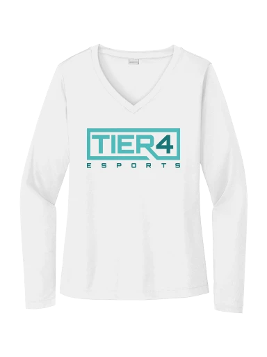 Tier 4 Fan Store Women's Long Sleeve PosiCharge Competitor V-Neck Tee preview, front