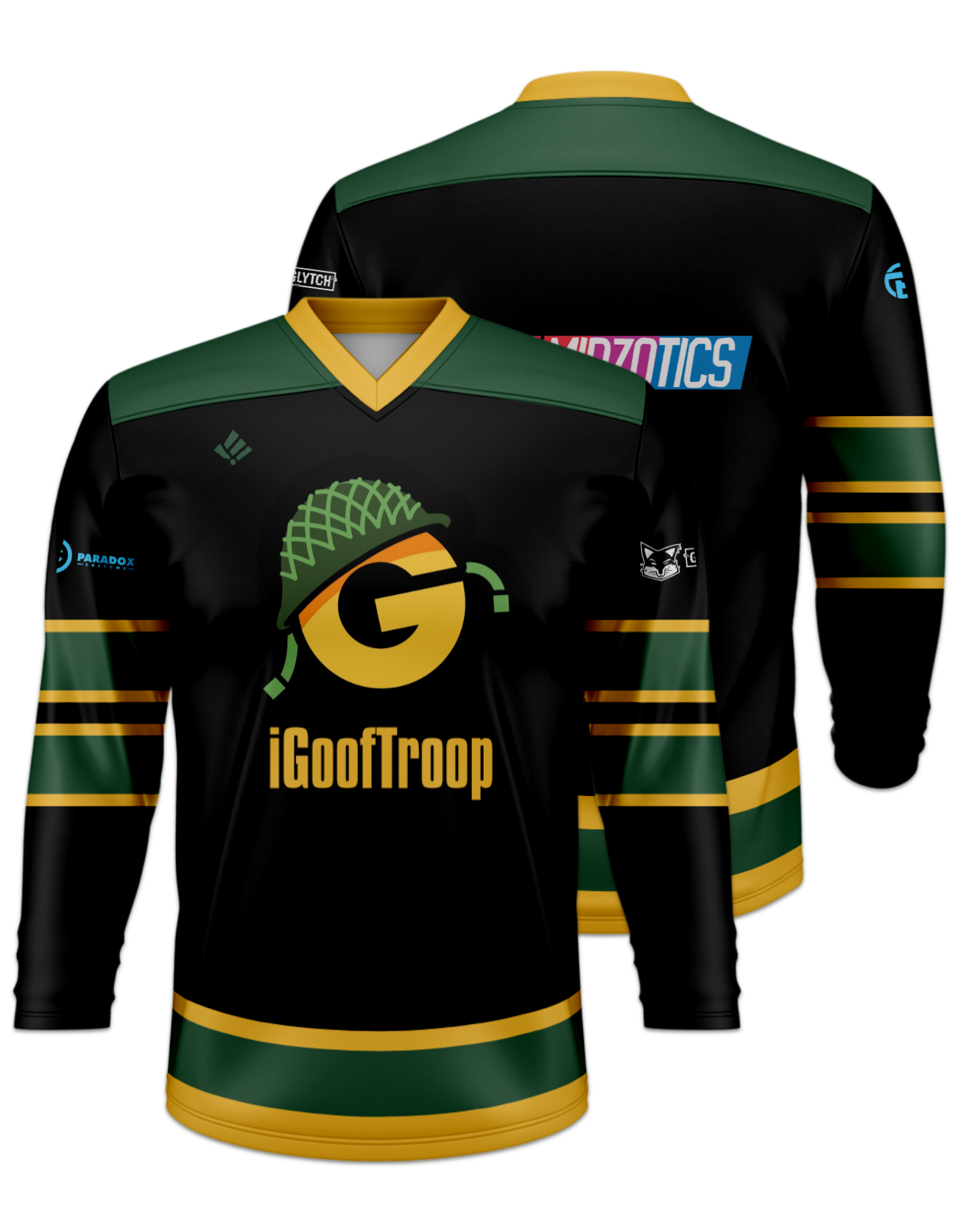 Rendered product preview, stack