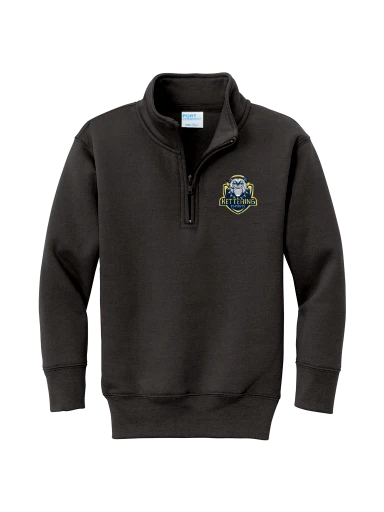 Youth Core Fleece 1/4-Zip Pullover Sweatshirt preview, front