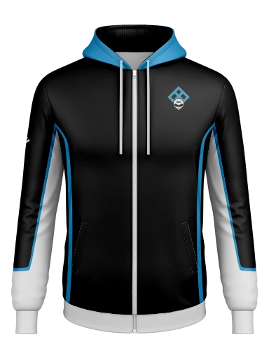 XGN Striped Hooded Soft Shell Full Zip Jacket preview, front