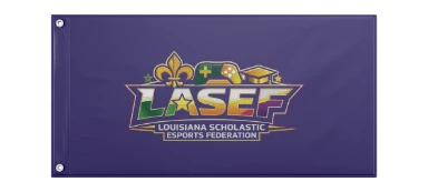 LASEF Flag with Grommets - 12"x24" preview, front