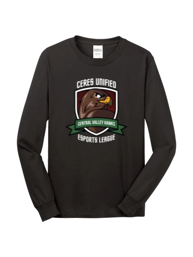 Port & Co Long Sleeve Core Cotton Tee preview, front