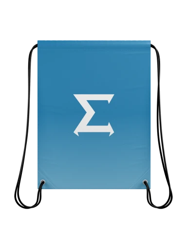 Exhale | Drawstring Bag preview, front