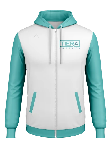 Tier 4 Esports Team Store Full Zip Tech Hoodie preview, front