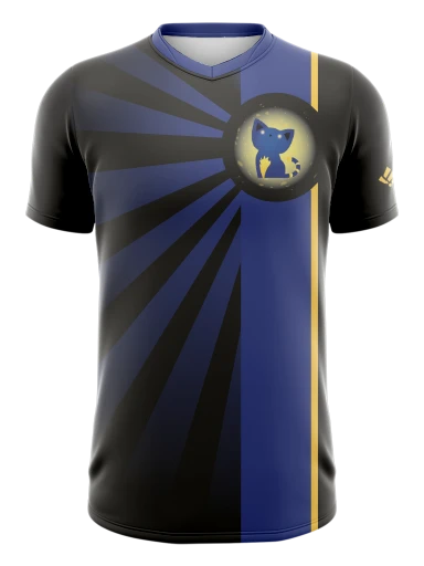 Split Collar Esports Jersey preview, front